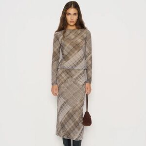 NWT Reformation Wiley top and Iris Knit Skirt Set